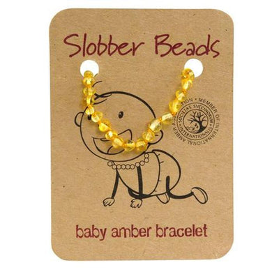 Slobber Beads Baltic Amber Toddler Teething Bracelet 15-6cm