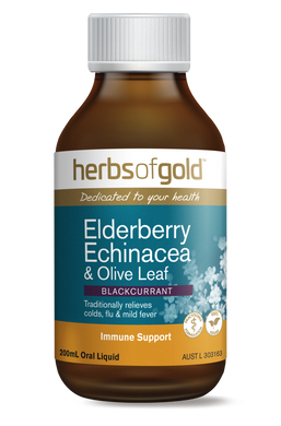 Herbs of Gold Elderberry Echinacea & Olive Leaf 200mL