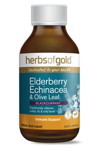 Herbs of Gold Elderberry Echinacea & Olive Leaf 200mL