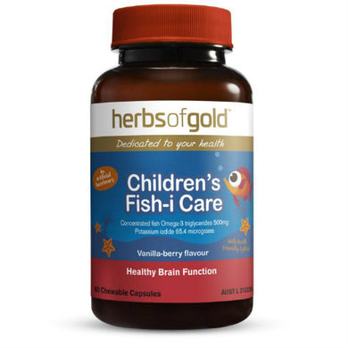 Herbs of Gold Children's Fish-i Care 60 Capsules