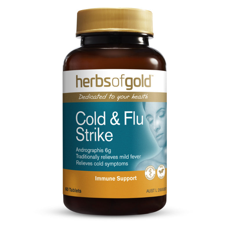 Herbs of Gold Cold & Flu Strike 60 Tablets