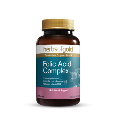 Herbs of Gold Folic Acid Complex 60 Tablets