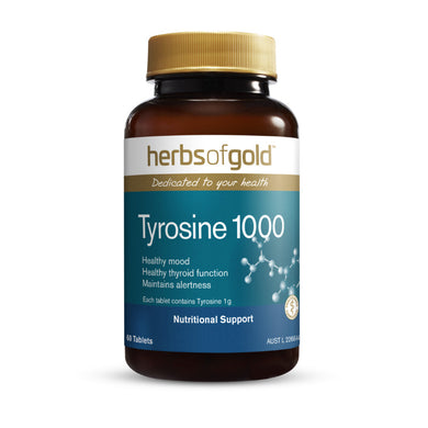 Herbs of Gold Tyrosine 1000 60 Tablets