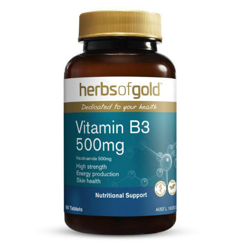 Herbs of Gold Vitamin B3 500mg 60 Tablets
