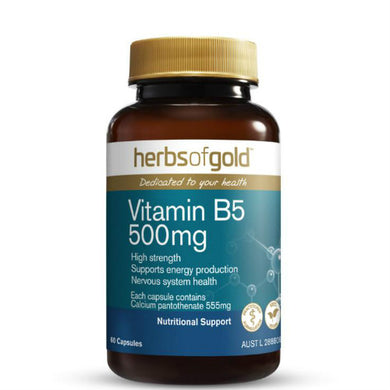 Herbs of Gold Vitamin B5 500mg 60 Tablets