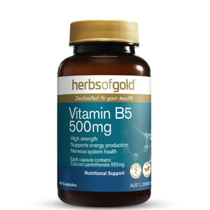 Herbs of Gold Vitamin B5 500mg 60 Tablets