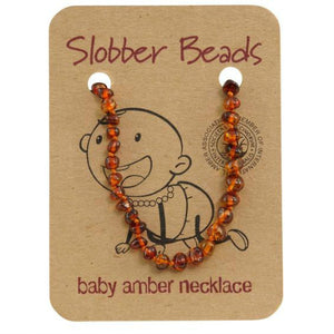Slobber Beads Baby Amber Necklace 32-33cm
